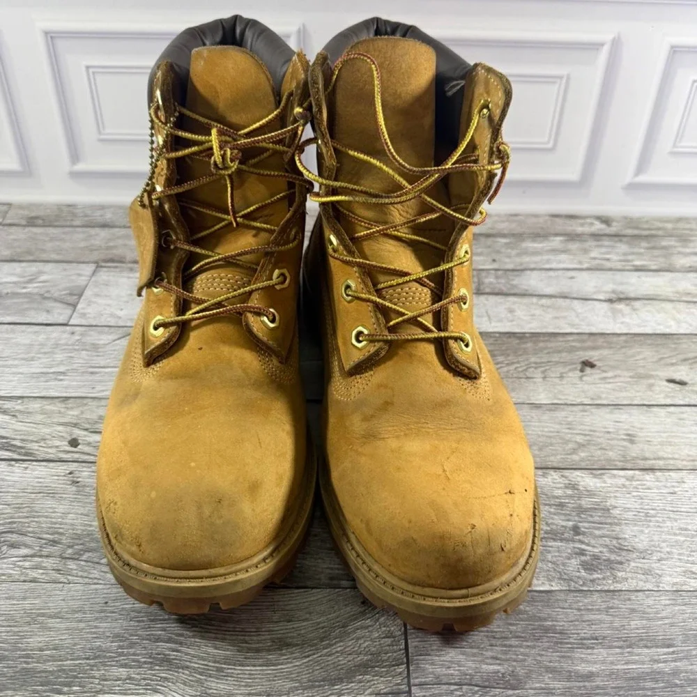 Timberland 6 inch Premium Waterproof Boots Mens US 7 Brown Leather